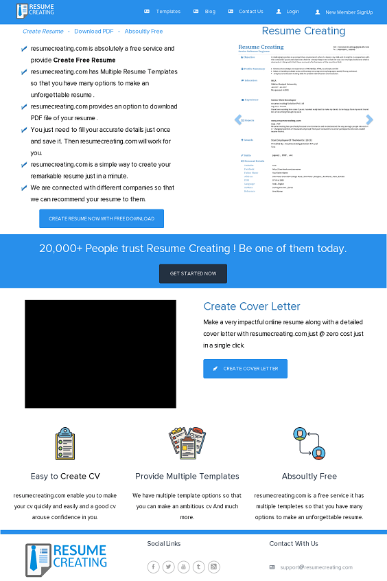 Resume Creating